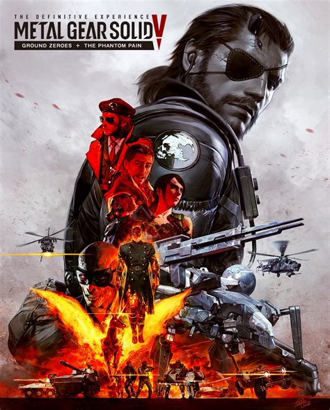 metal gear solid 5 box cover|metal gear solid art style.